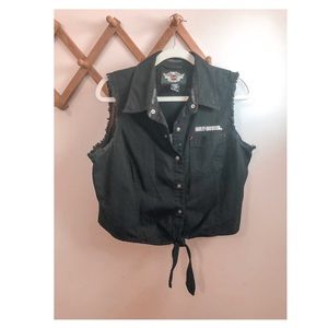 Vintage Tie-Front Top